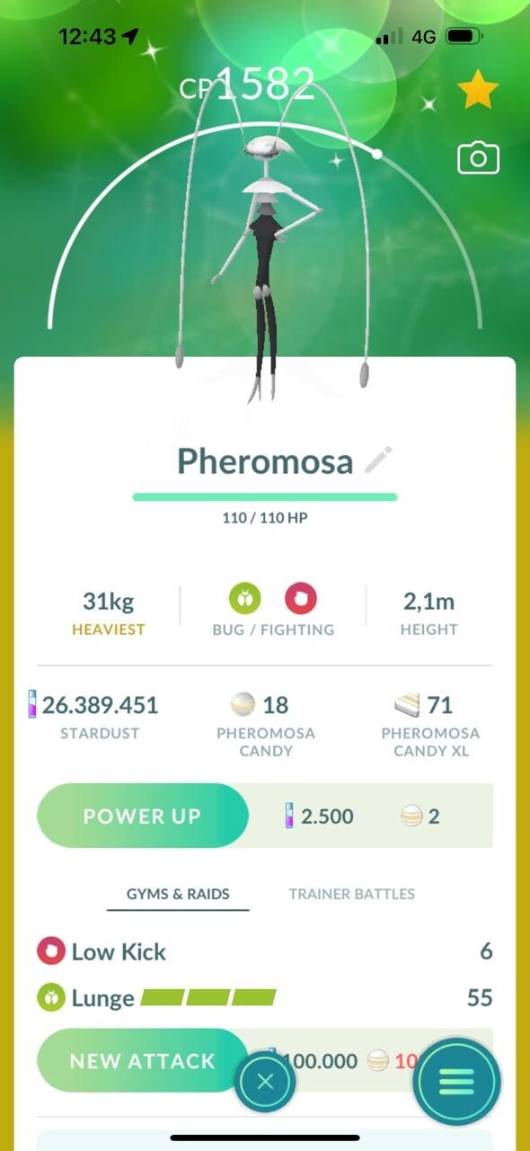 Pokémon Go Shiny Pheromosa – TRADE 1M Stardust