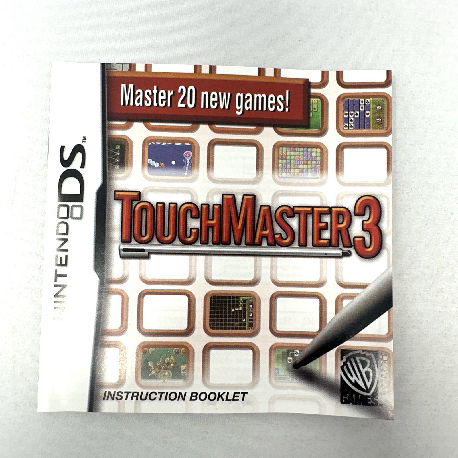 Touchmaster 3 Nintendo DS Complete In Box With Manual Warner Bros
