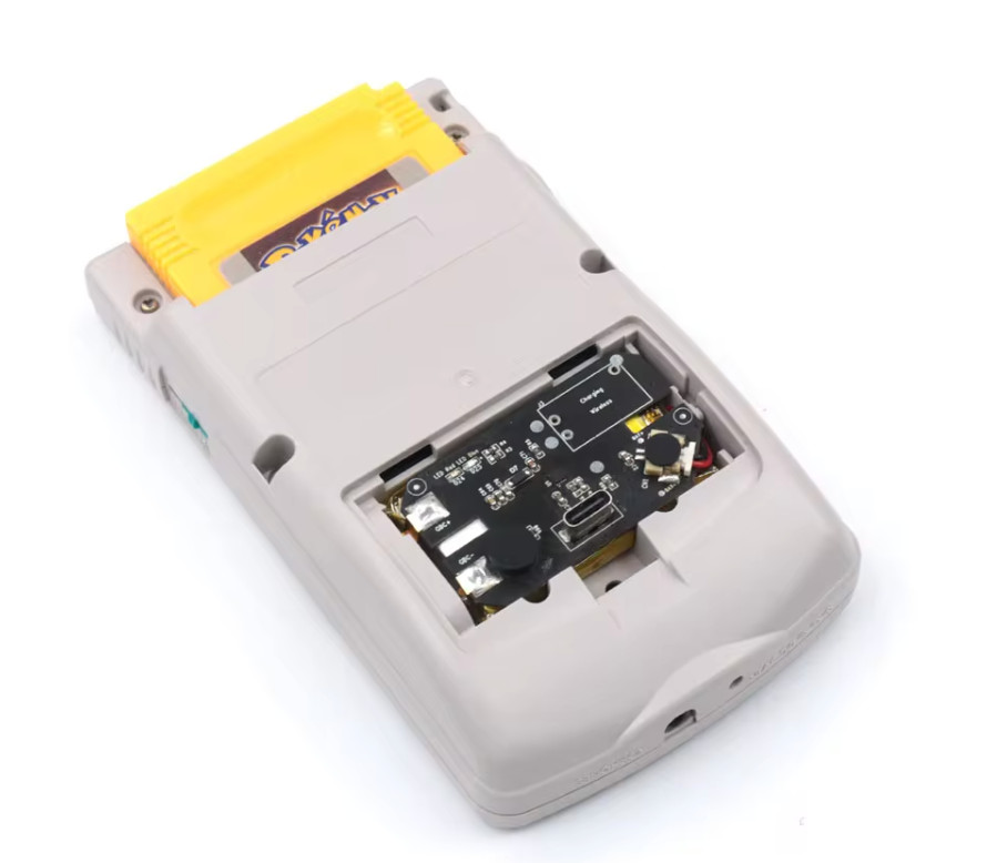 Game Boy Color GBC Rechargeable Battery Li-ion Lithium Mod USB-C with Cable