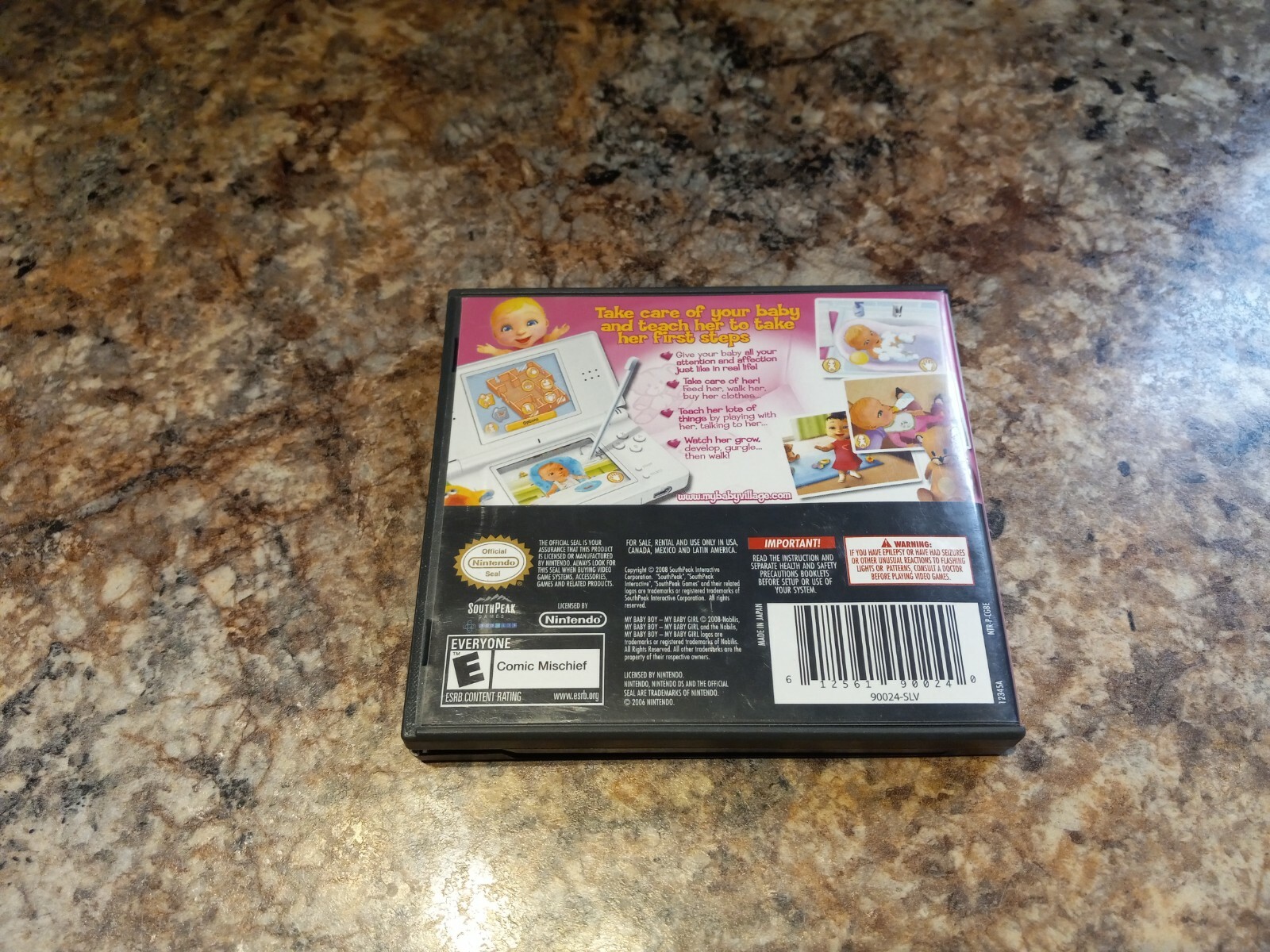 MY BABY GIRL Nintendo DS Virtual Life Simulation OEM ART AND Case NO GAME