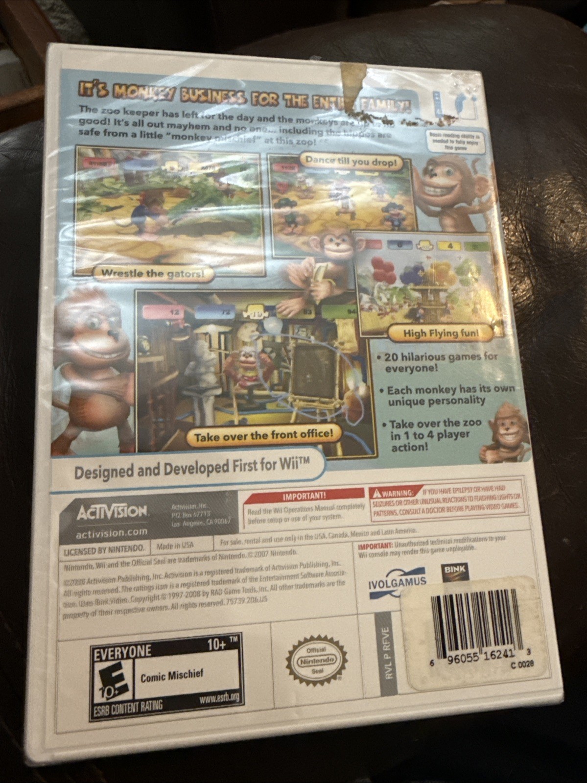 Monkey Mischief! Party Time Nintendo Wii BRAND NEW