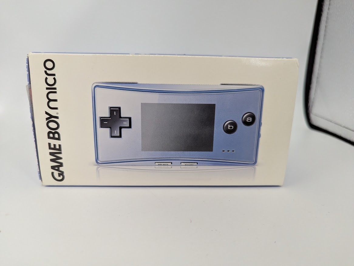 B26 Nintendo Gameboy micro console Blue Japan w/box manual pouch fx