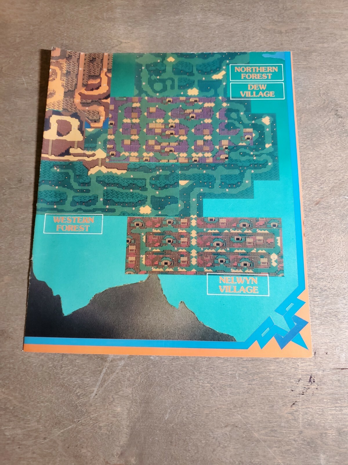 Vtg Nintendo Power IronSword Wizards & Warriors NES Poster w Willow Map Original