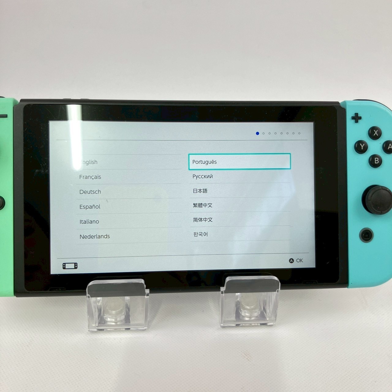 Nintendo Switch Animal Crossing HAC-001(-01) Console & Joy-Con AC Adapter HDMI