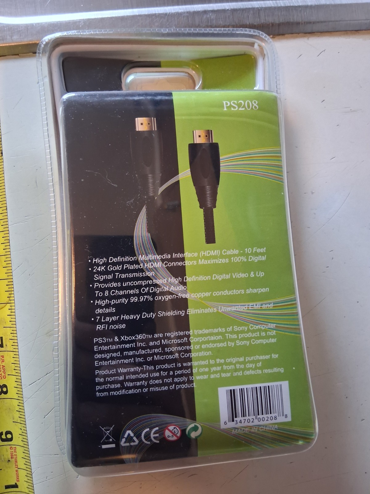 10FT HDMI High Performance Gold Plated Cable Cord PS3 XBOX 360