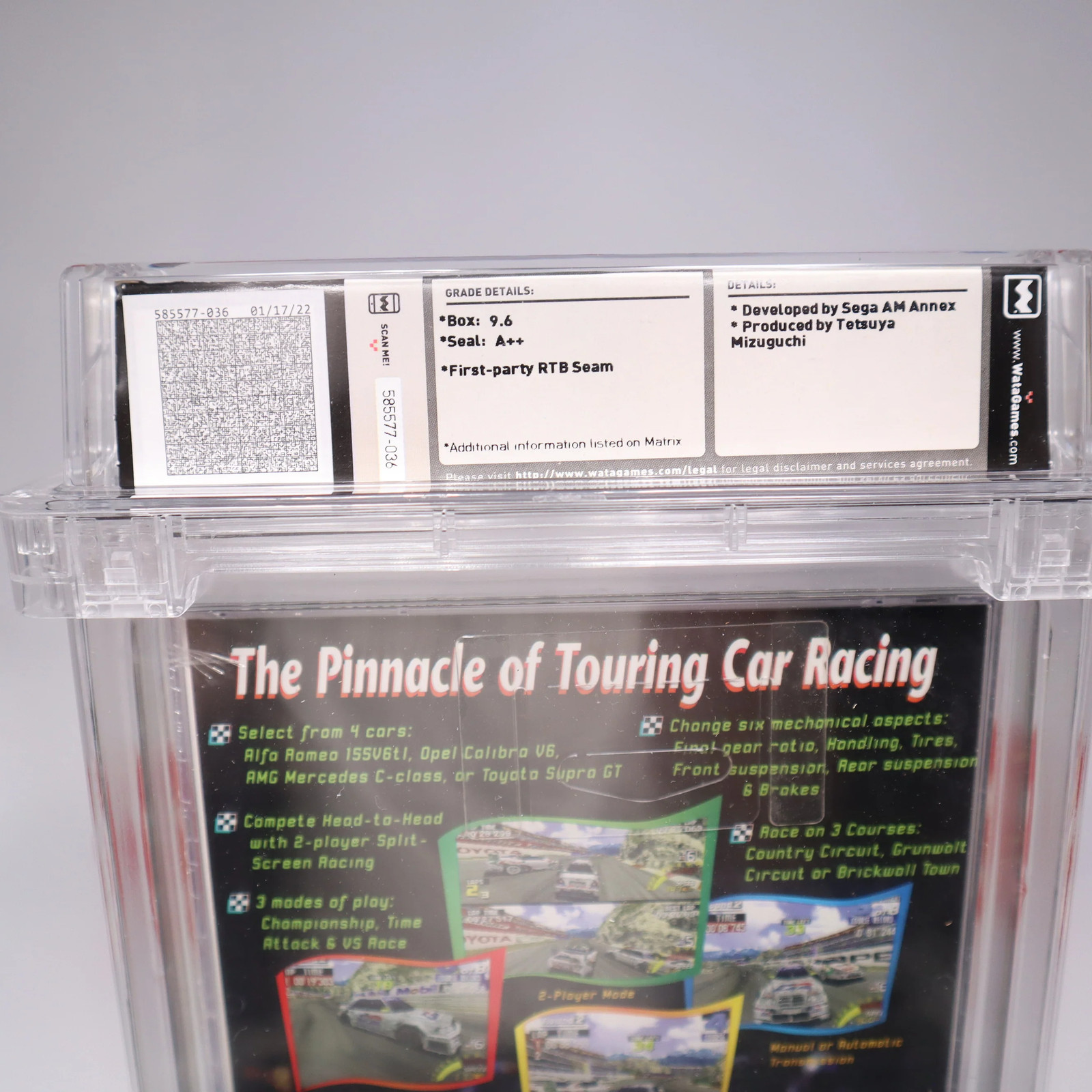 Saturn Game SEGA TOURING CAR CHAMPIONSHIP – WATA GRADED 9.6 A++! NEW & Sealed!