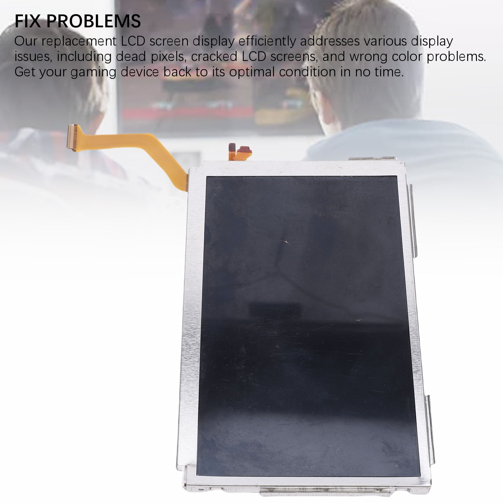 Top Upper LCD Screen Display Replacement For New 3DS XL LL 2015 Game Consol GUQI