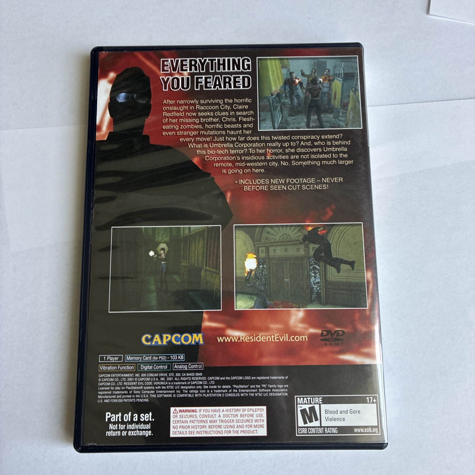 Resident Evil The Essentials PlayStation 2 PS2 Outbreak Code Veronica X RE4 Set
