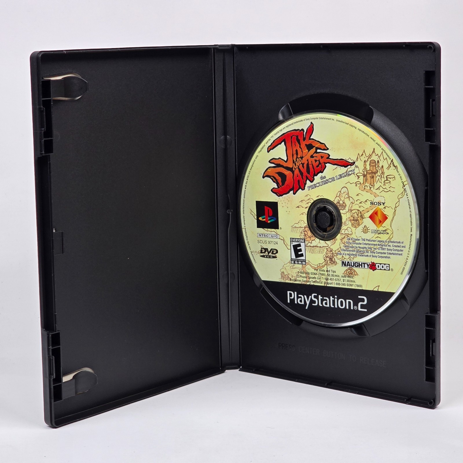 Jak and Daxter: The Precursor Legacy (PlayStation 2 PS2) Black Label Case & Disc