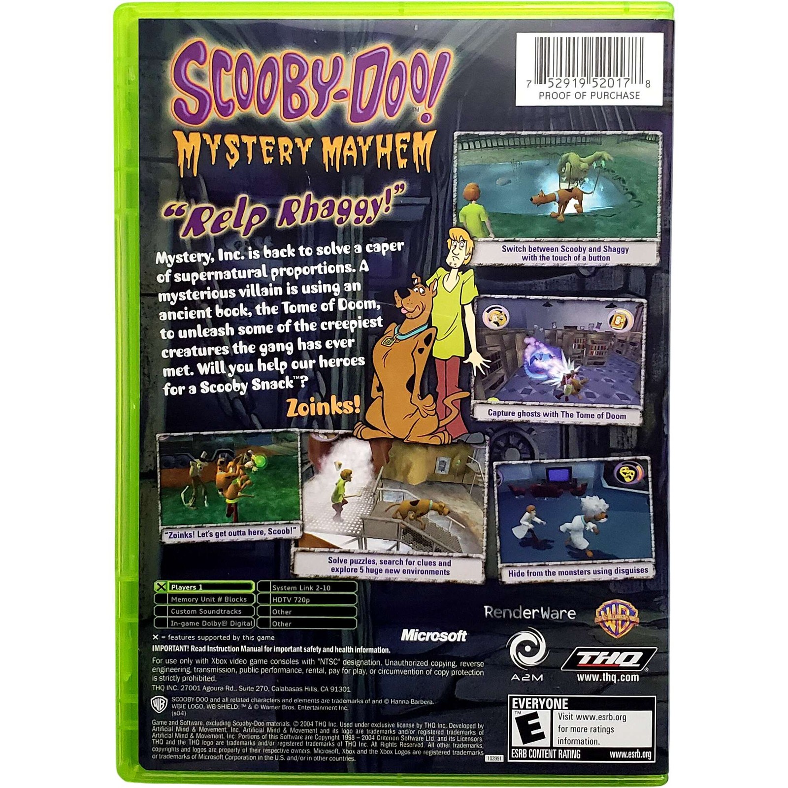 Scooby Doo Mystery Mayhem – Microsoft Xbox Tested 1Y Guarantee