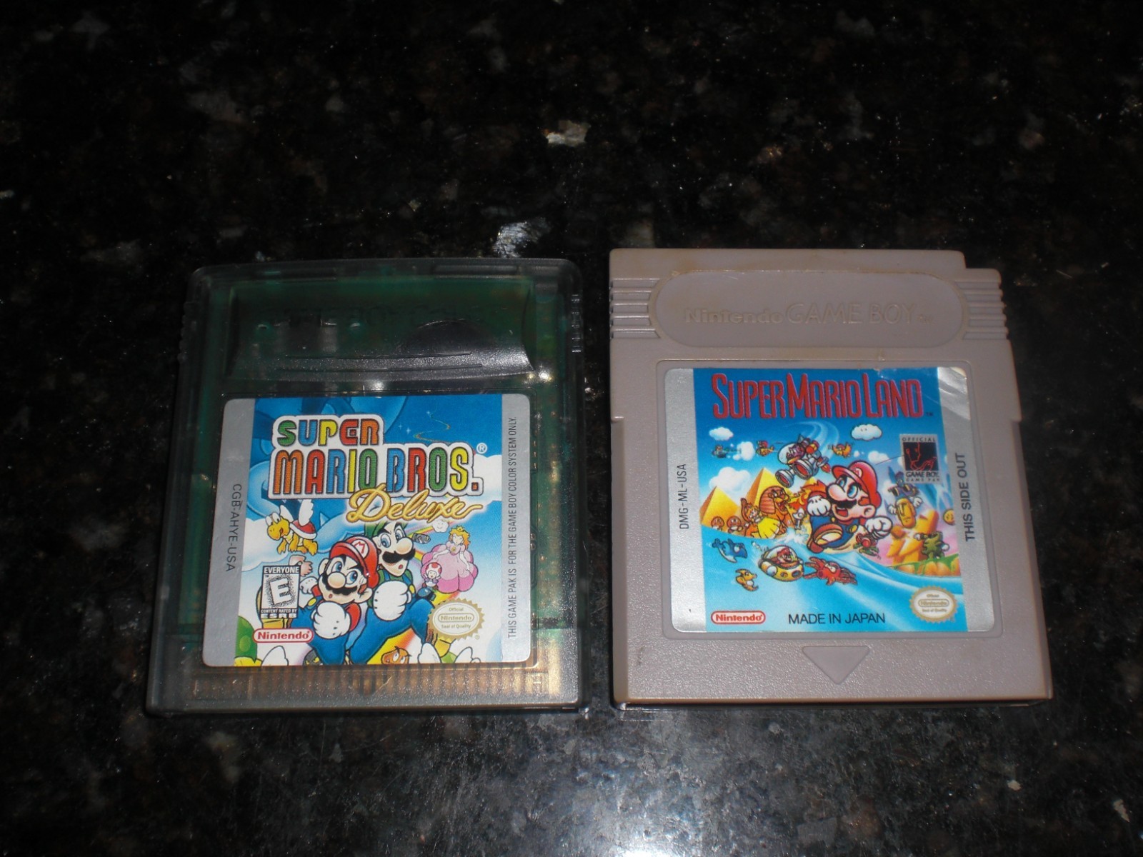 Super Mario Land + Super Mario Bros Deluxe 4 Nintendo Game Boy Color GBA SP