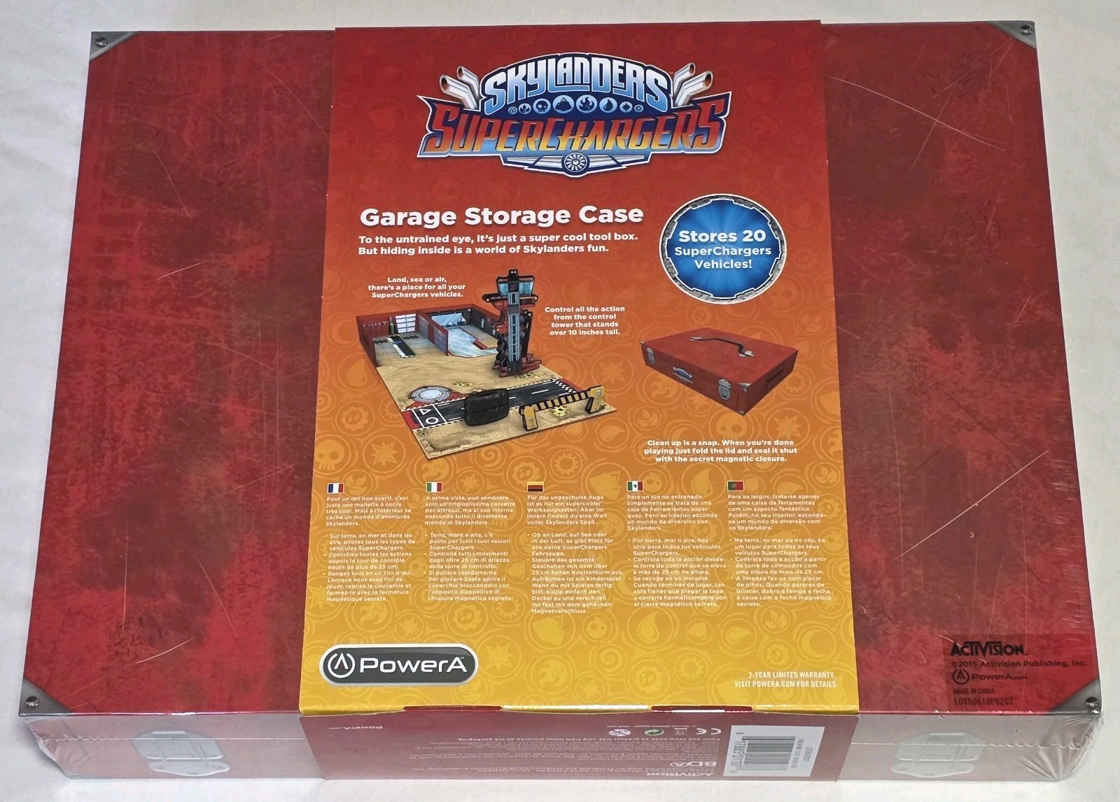 Activision Skylanders Superchargers Garage Storage Case W/ Extras NEW & SEALED