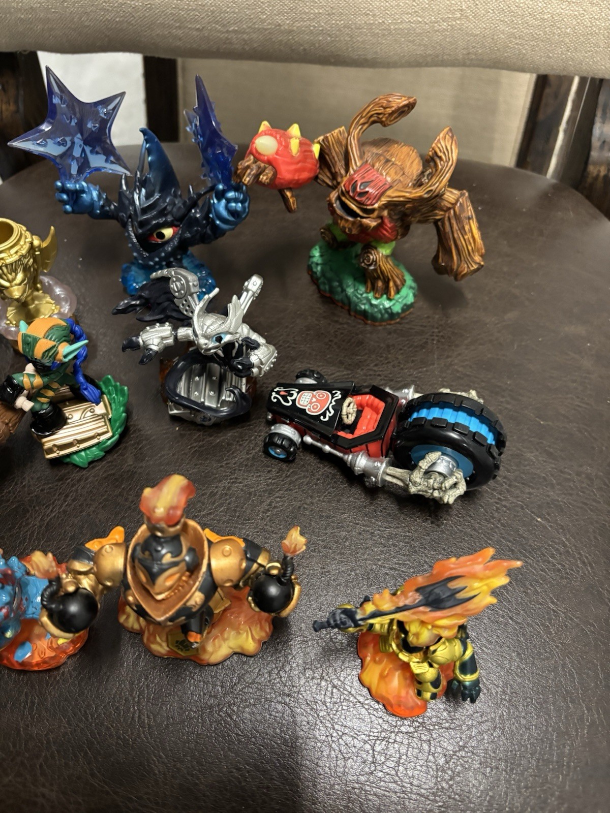 Skylanders Lot Legendary Ignitor Dark Spitfire Hot Dog Crypt Cruiser Tree Rex