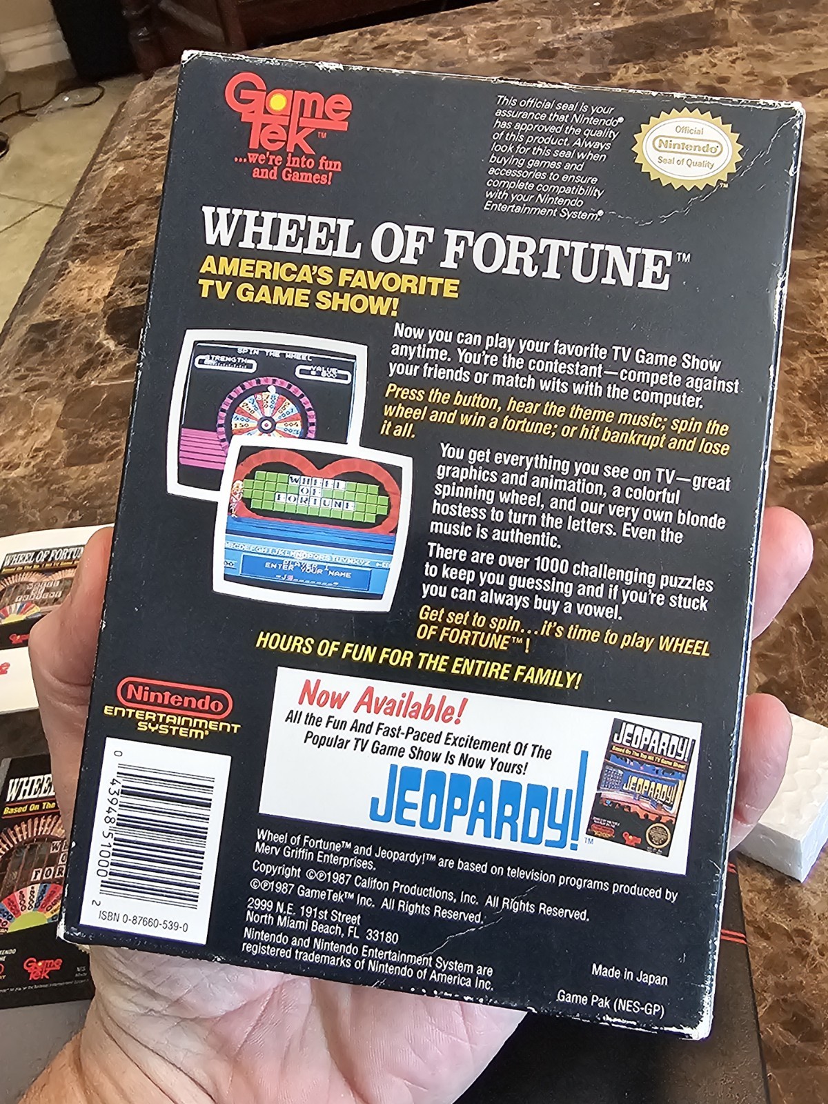 Wheel of Fortune Nintendo Entertainment System 1988 NES Complete CIB Tested NICE