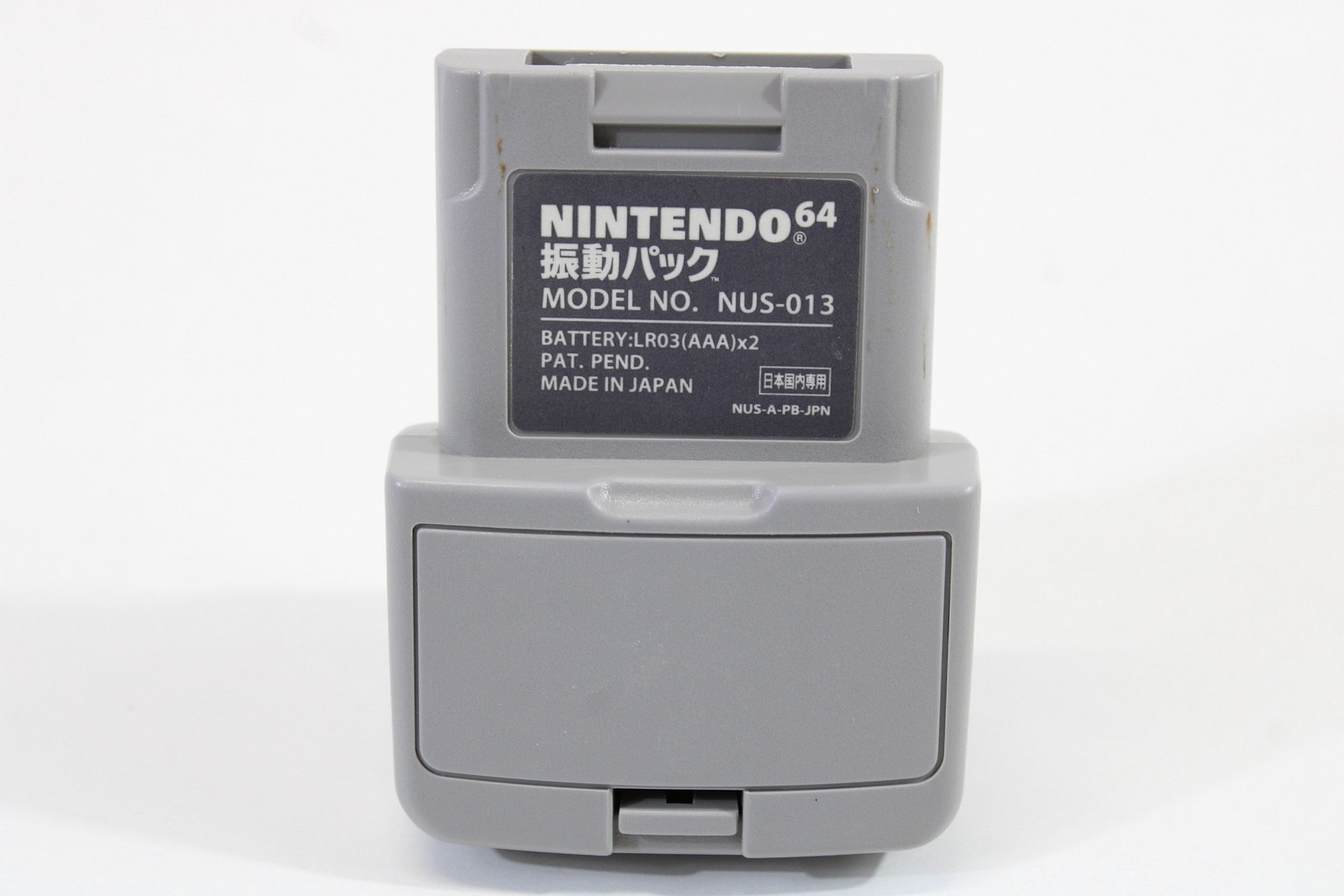 Official Nintendo 64 Rumble Tremor Pack Pak N64 OEM NUS-013 TESTED WORKING EA042