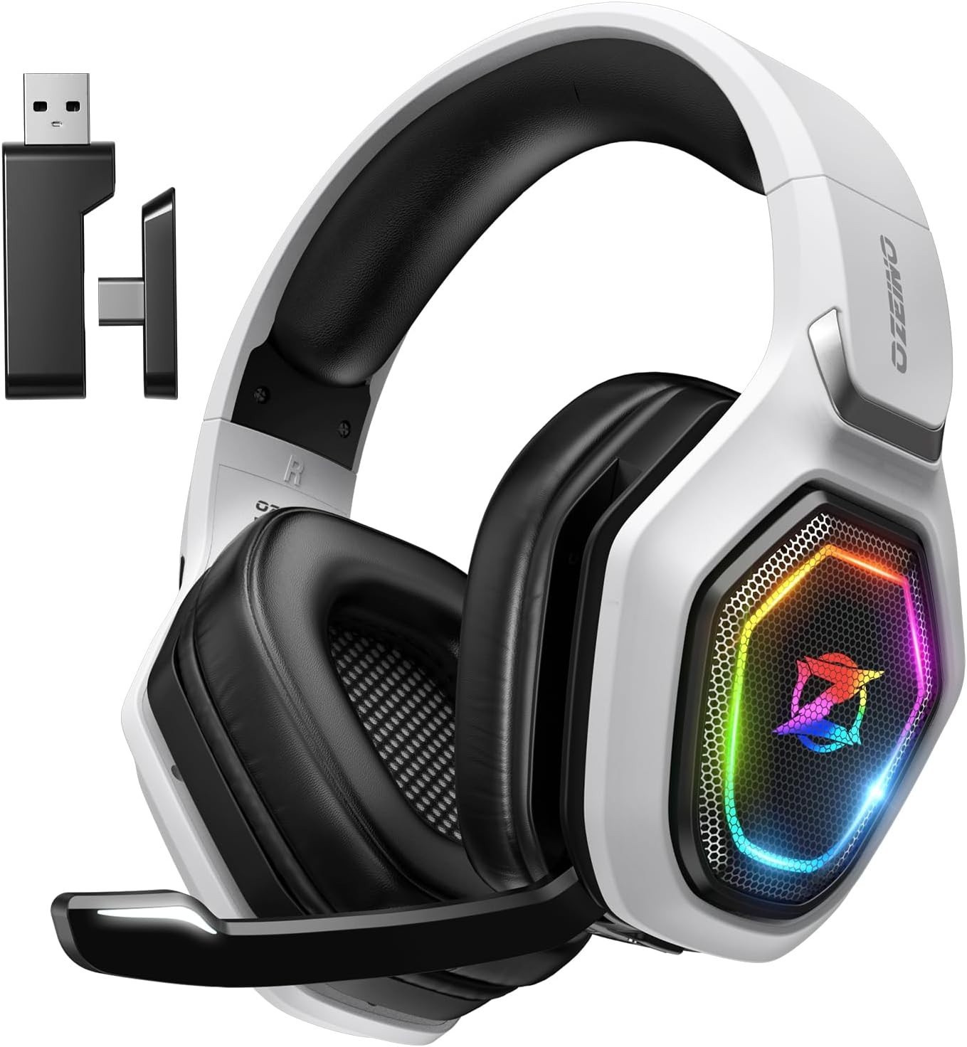 Stylish Wireless Gaming Headset with 40-Hour Playtime & Superior Sound Isolation
