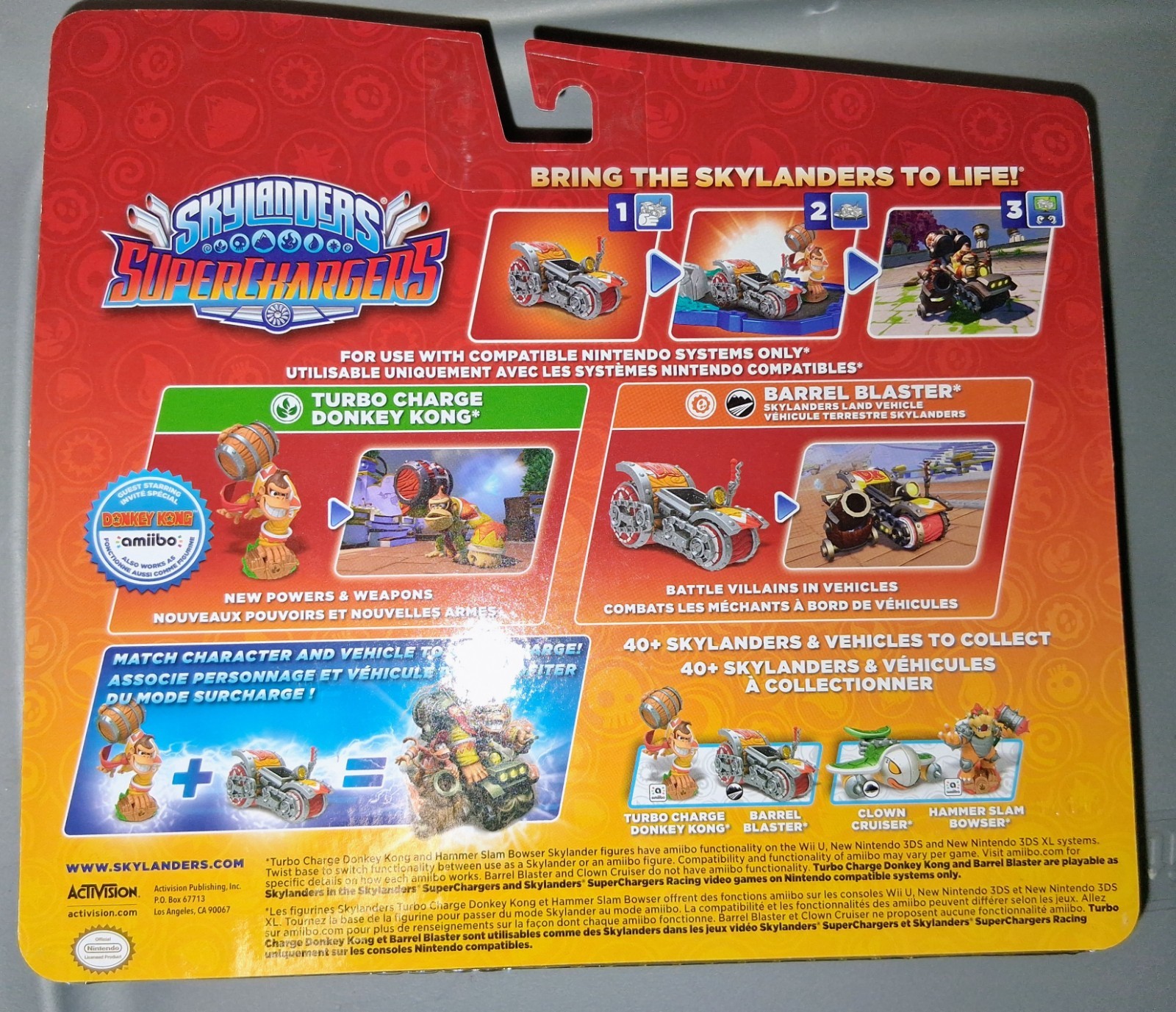 Skylanders Superchargers Hammer Slam Bowser & Turbo Charge Donkey Kong Amiibo
