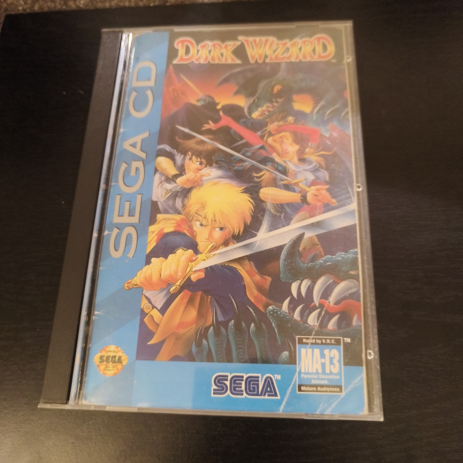 Dark Wizard (Sega CD, 1994) Complete with Registration Card