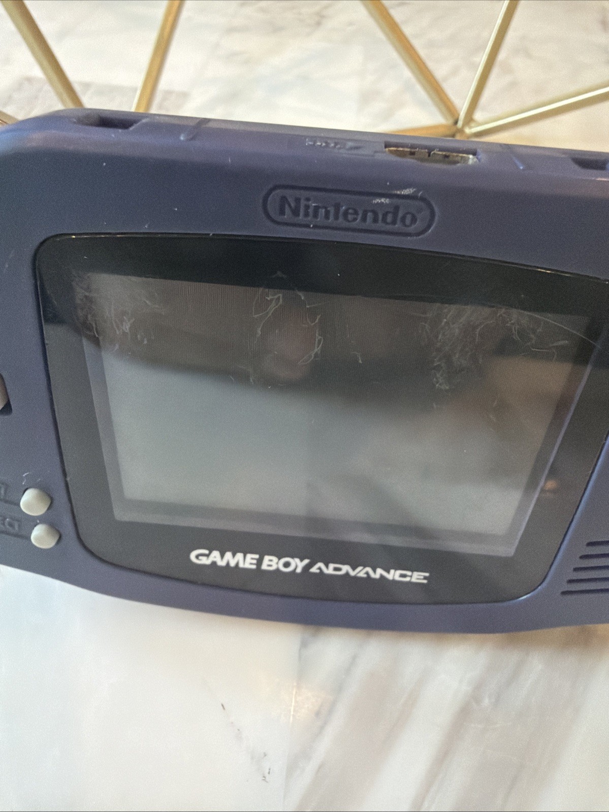 Nintendo Game Boy Advance Console (Indigo Purple AGB-001) Tested Working