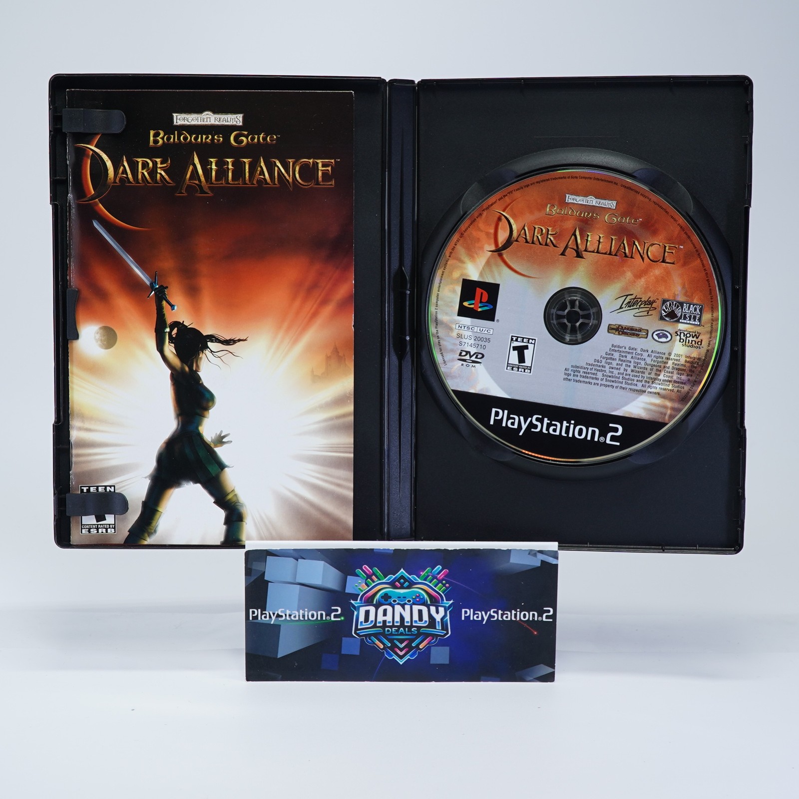 Baldur’s Gate Dark Alliance PS2 Black Label – CIB W/ Manual – PlayStation 2