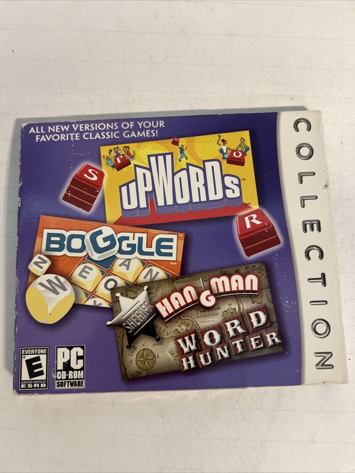 UpWords, Boggle, Hangman, Word Hunter, Collection, PC CD-ROM Software,2007