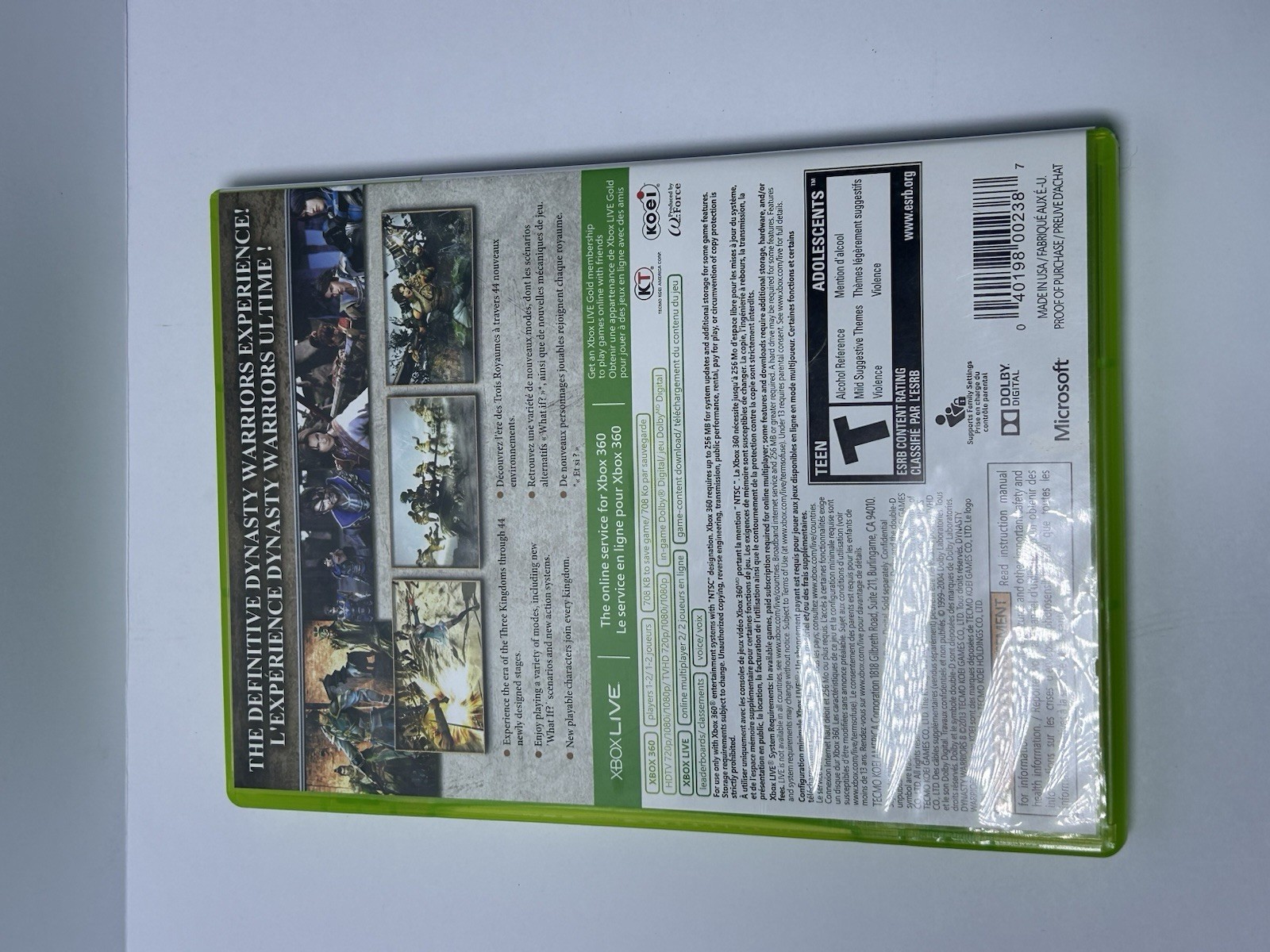 Dynasty Warriors 8 (Microsoft Xbox 360, 2013)