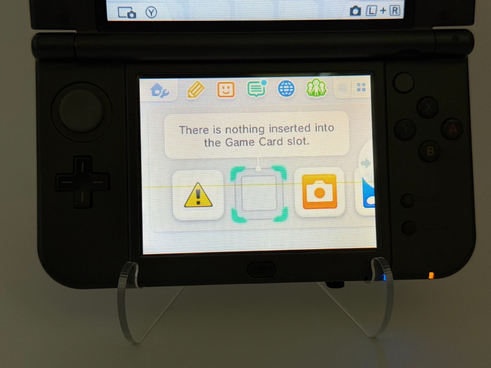 Nintendo New 3DS XL Metallic Black Handheld System *Screen has Yellow Line*