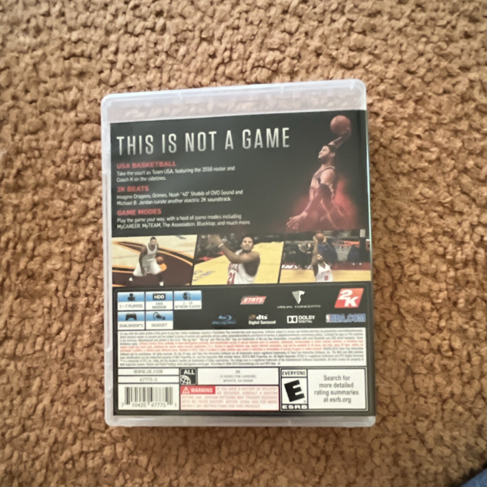 NBA 2K17 Sony PlayStation 3 2016 Multiplayer Manual Included Online Playability