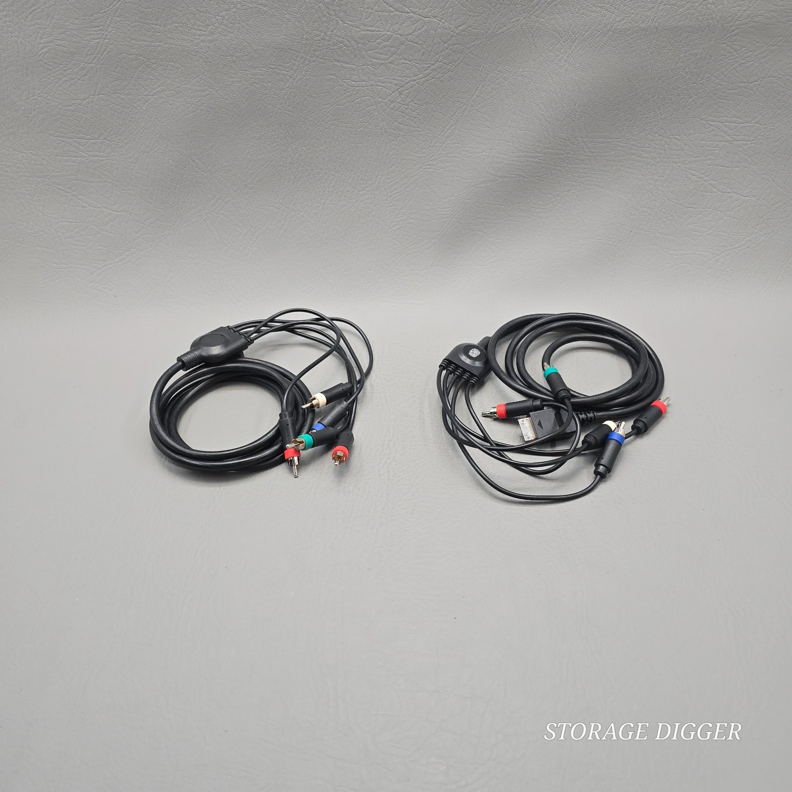 Set of 2 Multi Component Cable Microsoft Xbox 360 Nintendo Wii Sony PS2/PS3