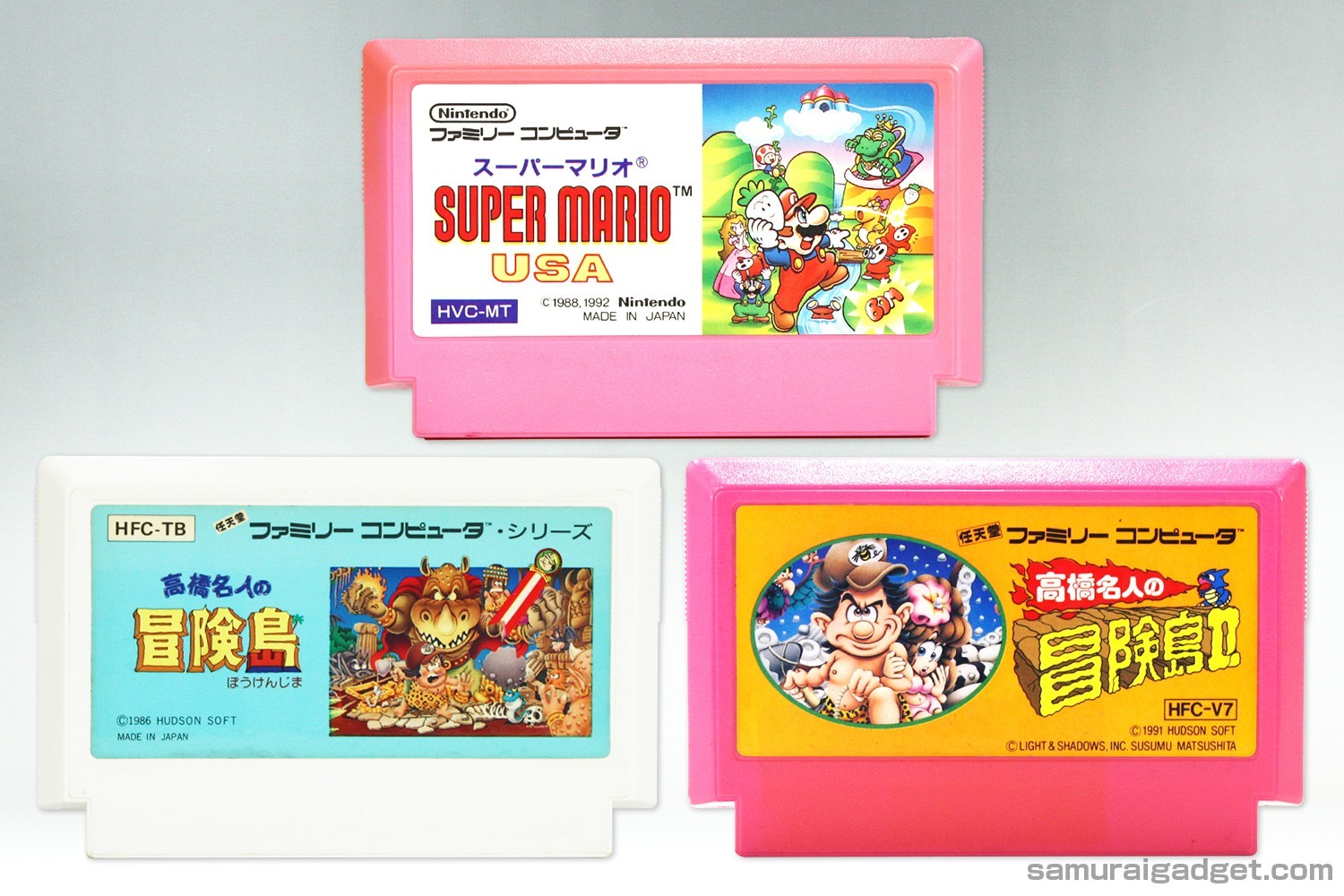 Super Mario USA (Bros. 2) & Adventure Island 1+2 II Famicom / FC [Japanese NES]