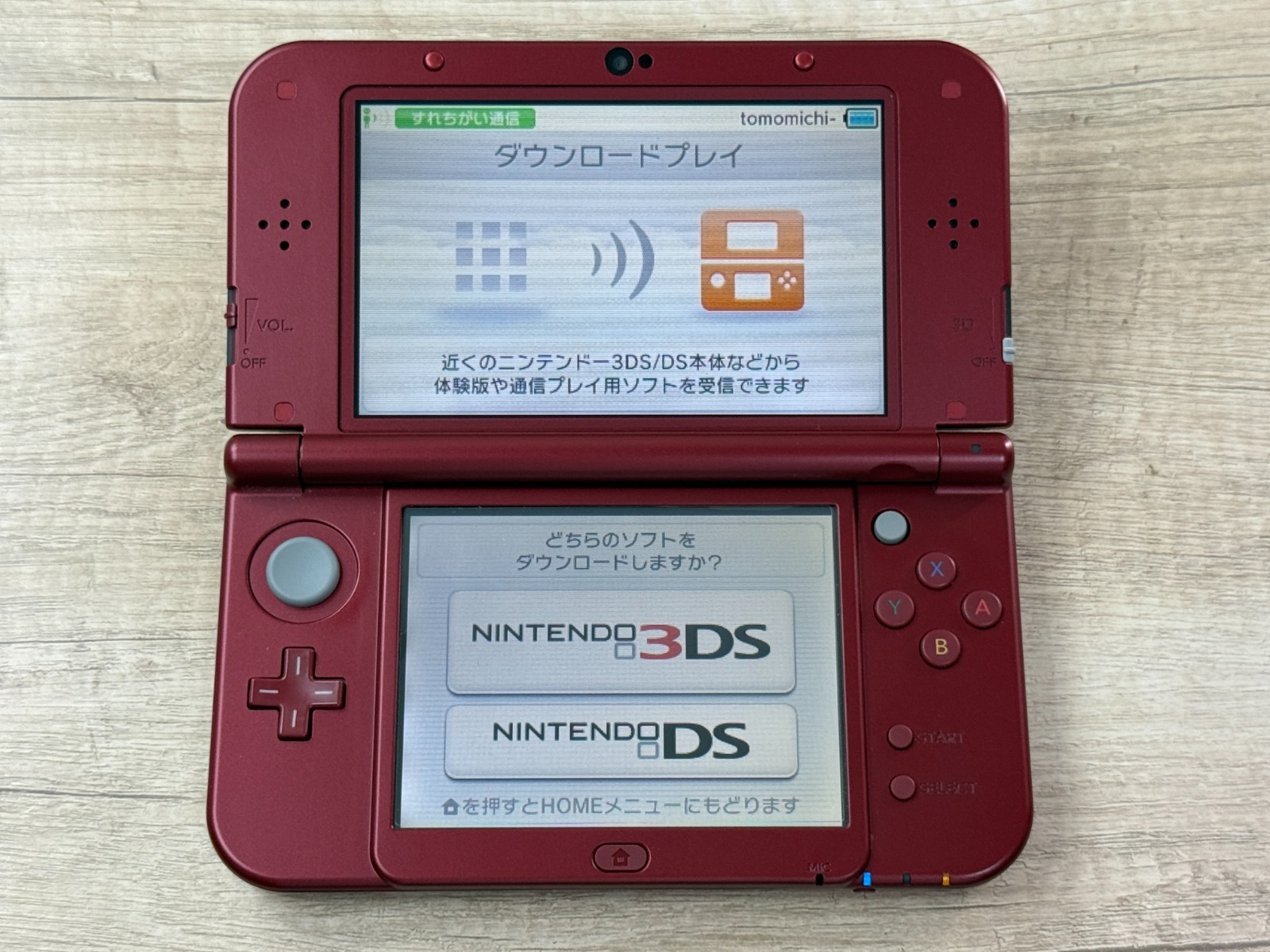 RANk A Nintendo New 3DS LL XL Metallic Red Console Tested Japan ver D2399