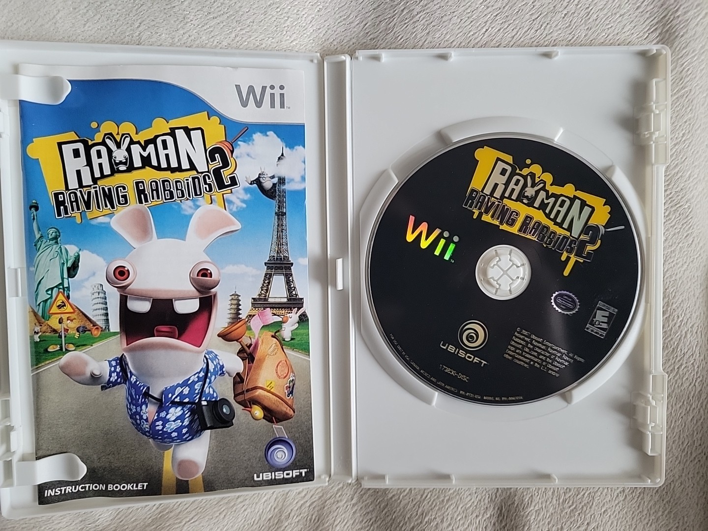 Rayman Raving Rabbids 2 & Rabbids Go Home – Lot Of 2 Nintendo Wii Games