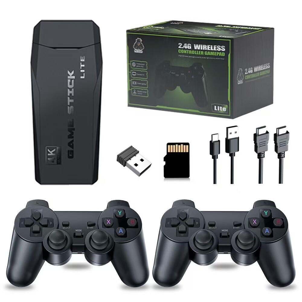 Retro Game Console 4K HDMI Output Plug and Play 20000+ Game Gamepad Controllers