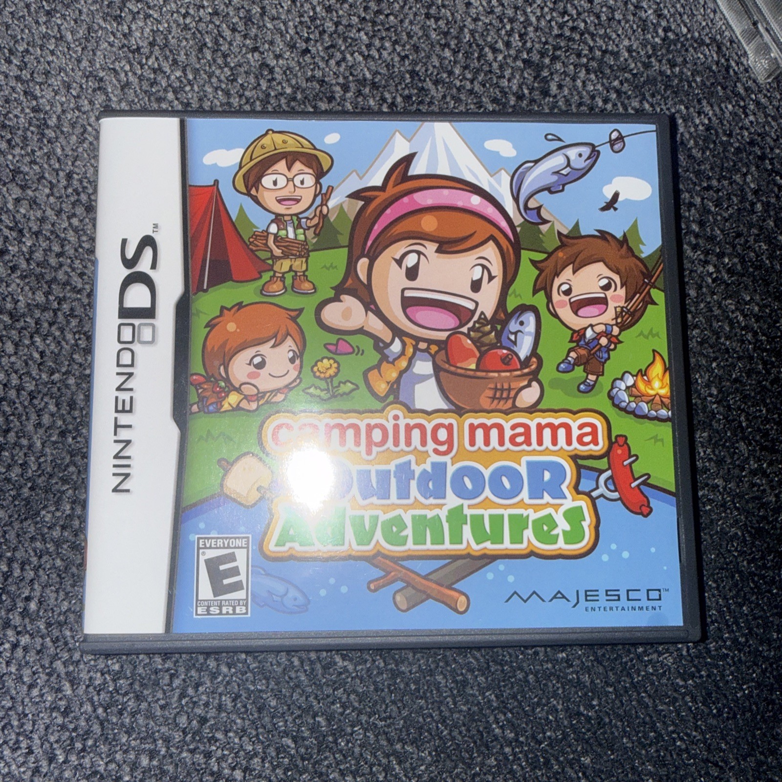 Camping Mama Outdoor Adventures (Nintendo DS, 2011) Case And Manual No Game