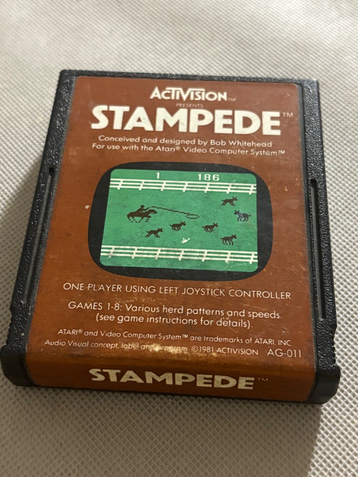 Stampede Atari 2600 Video Game Activision Classic