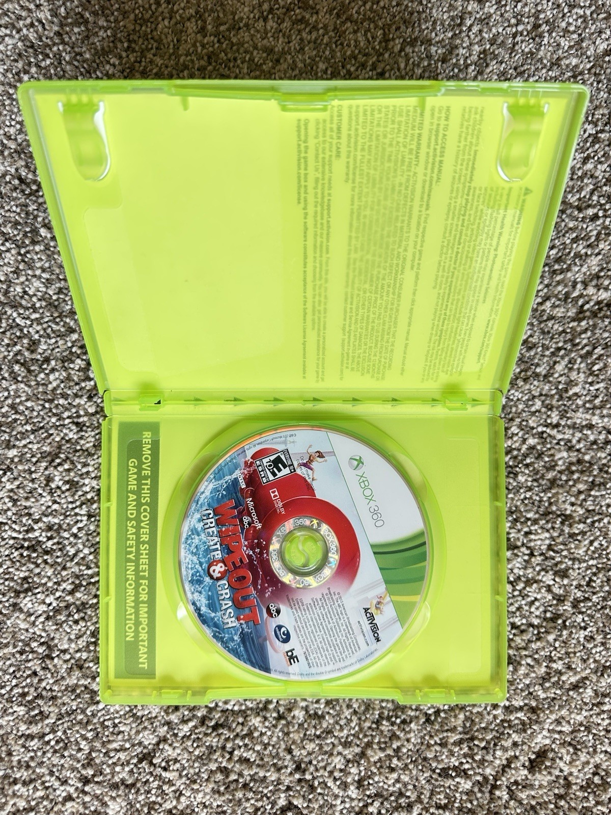 Activision Wipeout: Create & Crash Xbox 360 Better with Kinect NTSC-U/C
