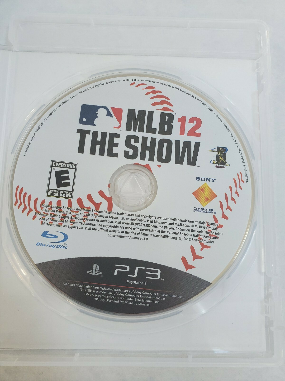 PlayStation 3 MLB 12: The Show For PlayStation 3 PS3 Baseball Very Good 8E