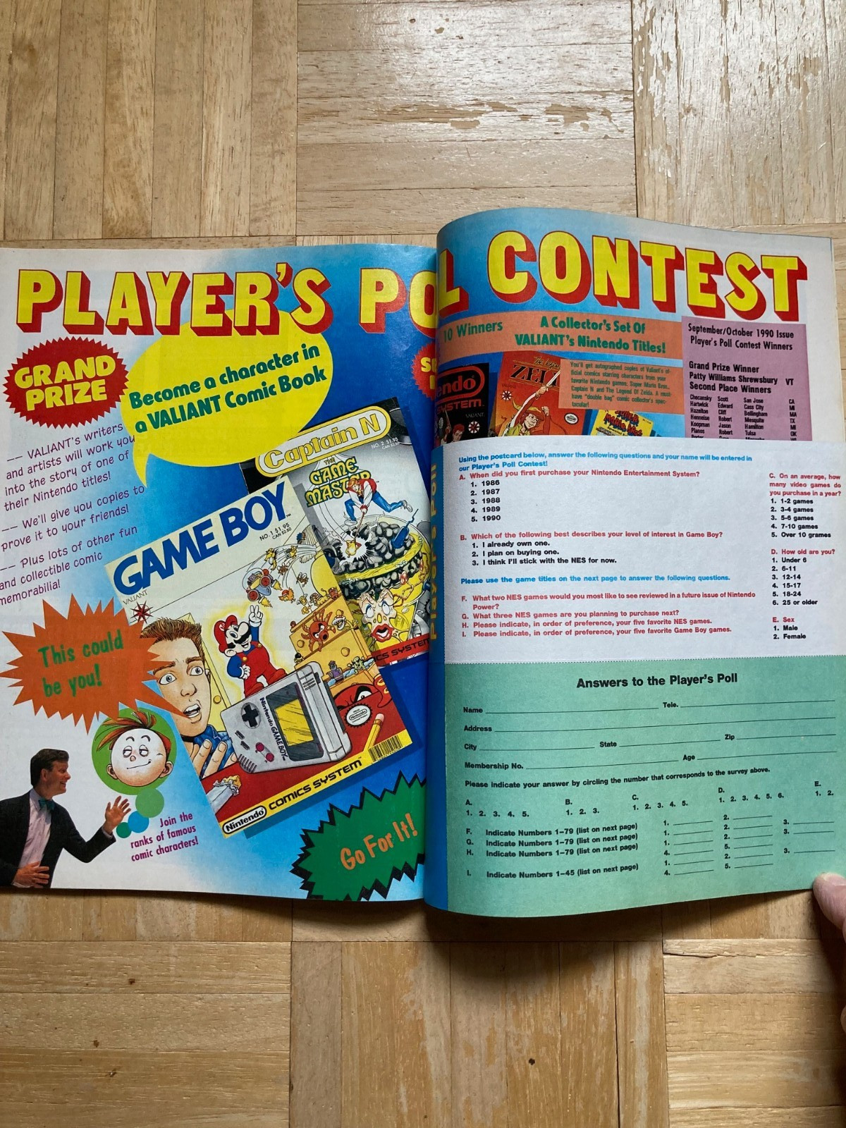 Nintendo Power Magazine Volume 20 Mega Man w/ Bart Simpson Poster & Inserts