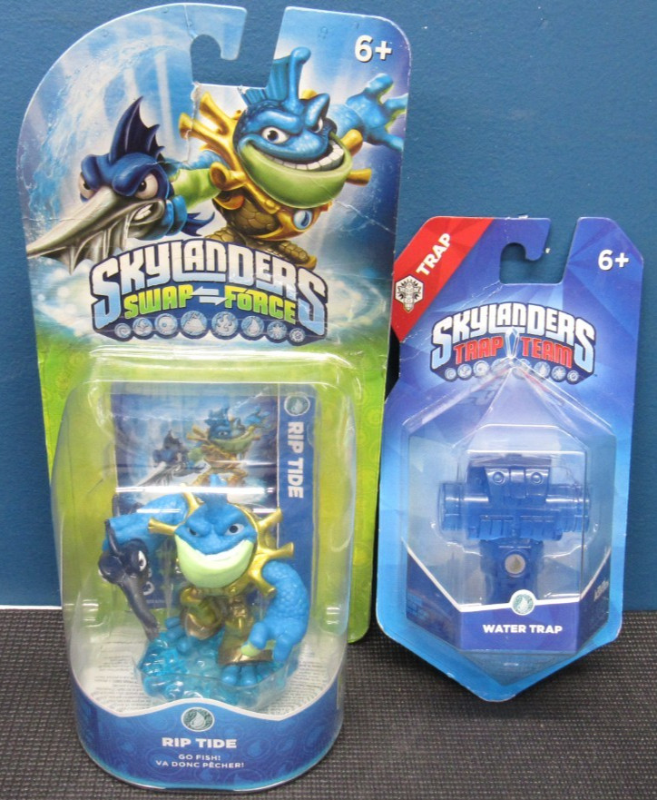 Skylanders Trap Team Water Trap & Swap Force Rip Tide BRAND NEW