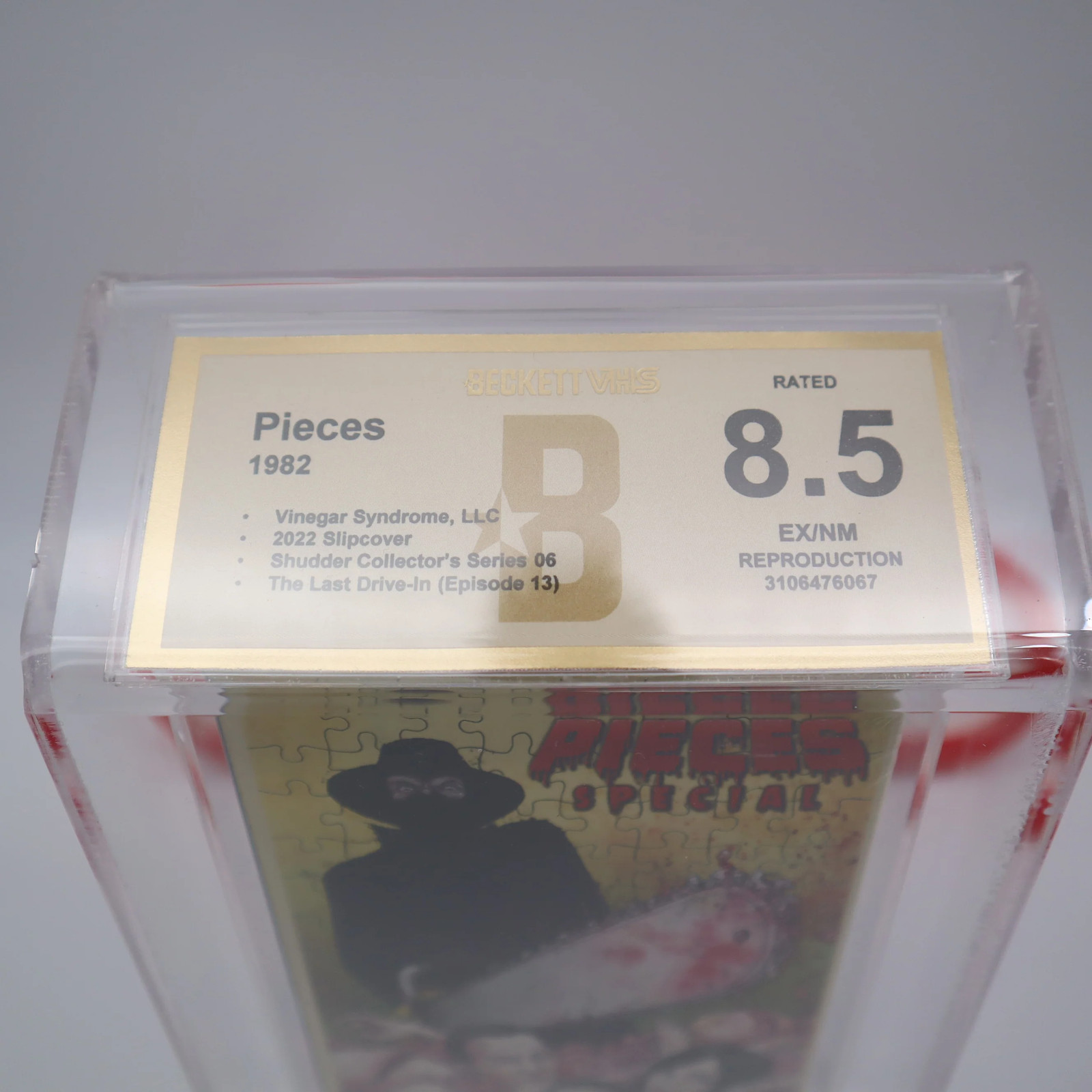 VHS – PIECES SPECIAL – SHUDDER SERIES – BECKETT GRADED 8.5 NEW & Factory Sealed!