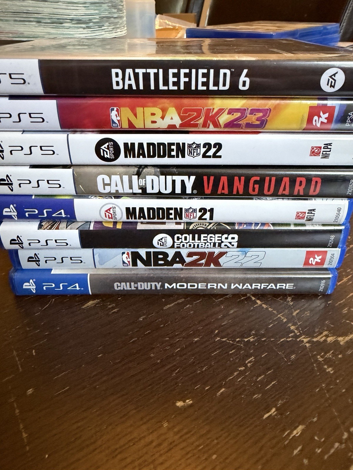 PS5 & PS4 Video Game Lot: battlefield 6, college football 26 COD Mw and more