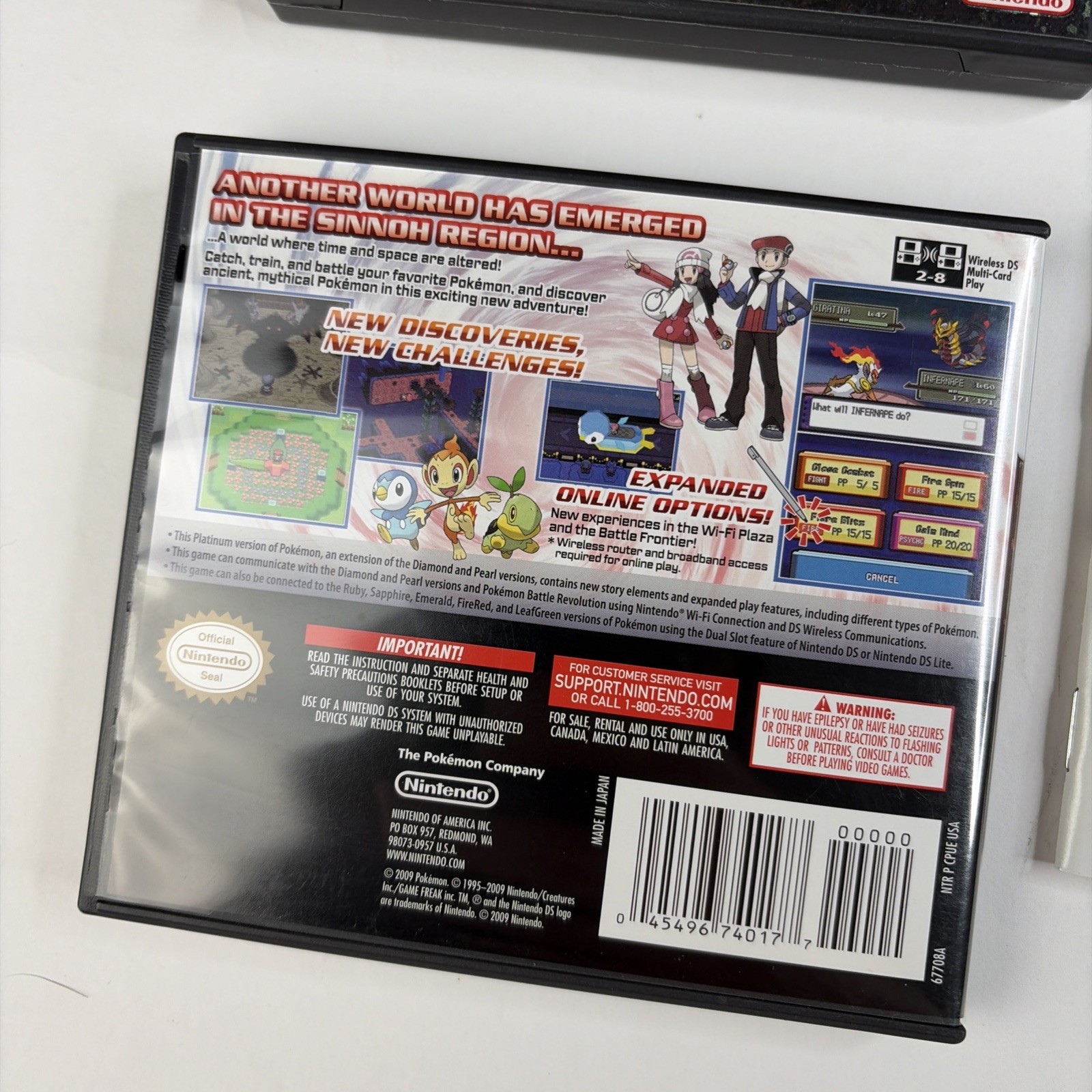 NICE! Pokemon Platinum Diamond Pearl Bundle CIB 100% Complete Box Authentic DS