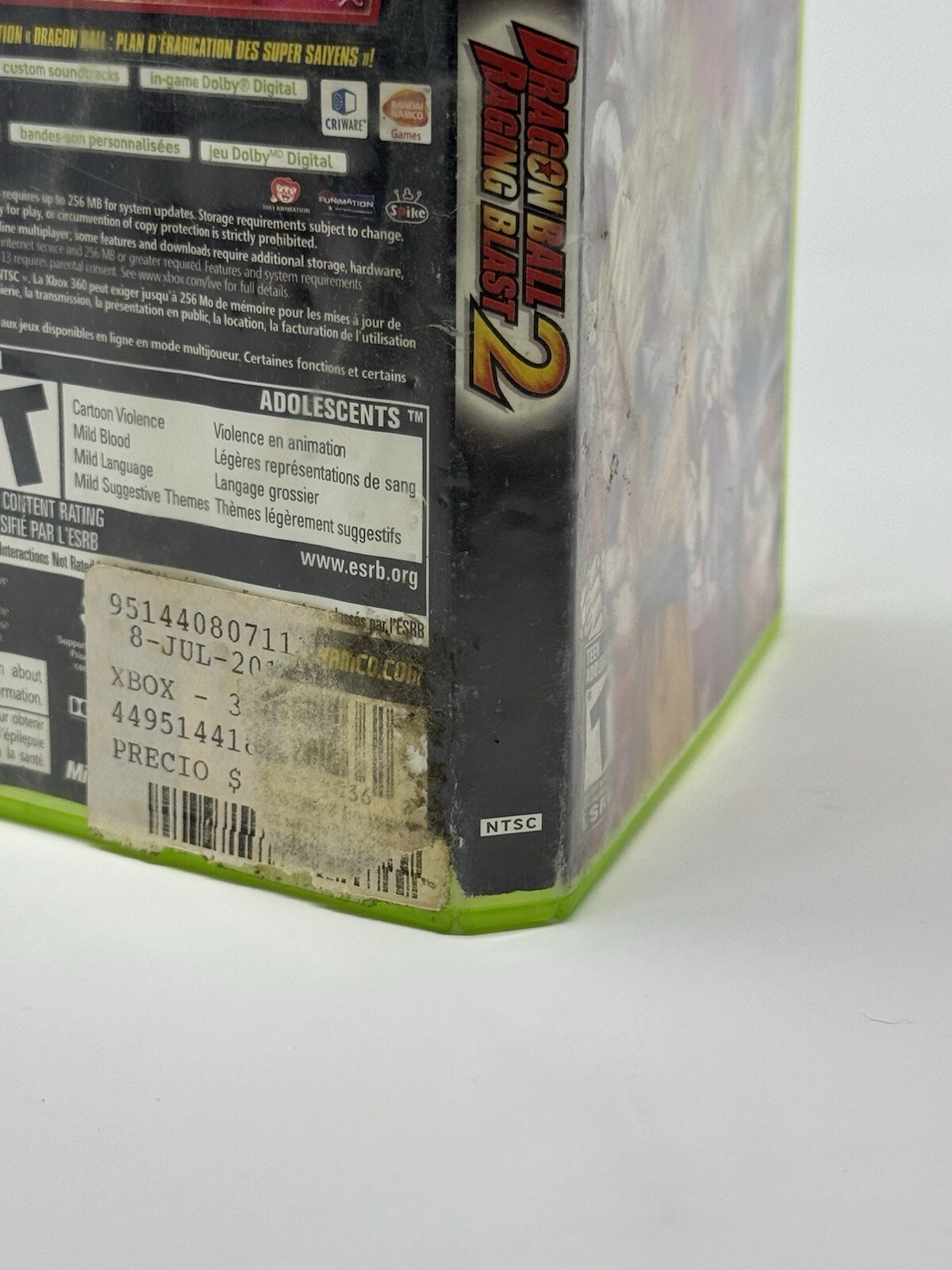 Dragon Ball Raging Blast 2 Case Only (Microsoft Xbox 360, 2010) SHIPS SAME DAY!!