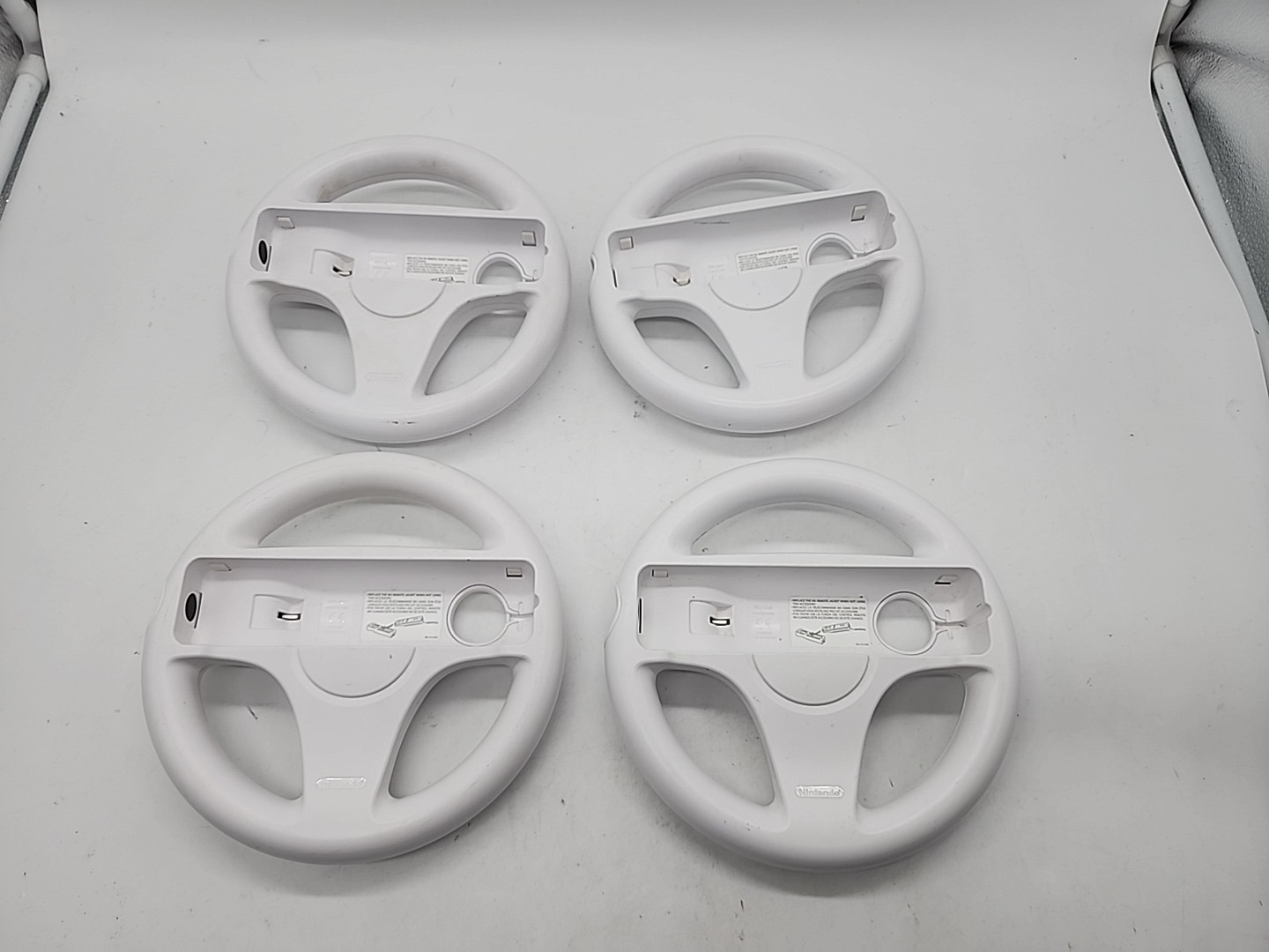 Lot 4 OEM Official Genuine NINTENDO Wii MARIO KART Racing Steering Wheel RVL-024