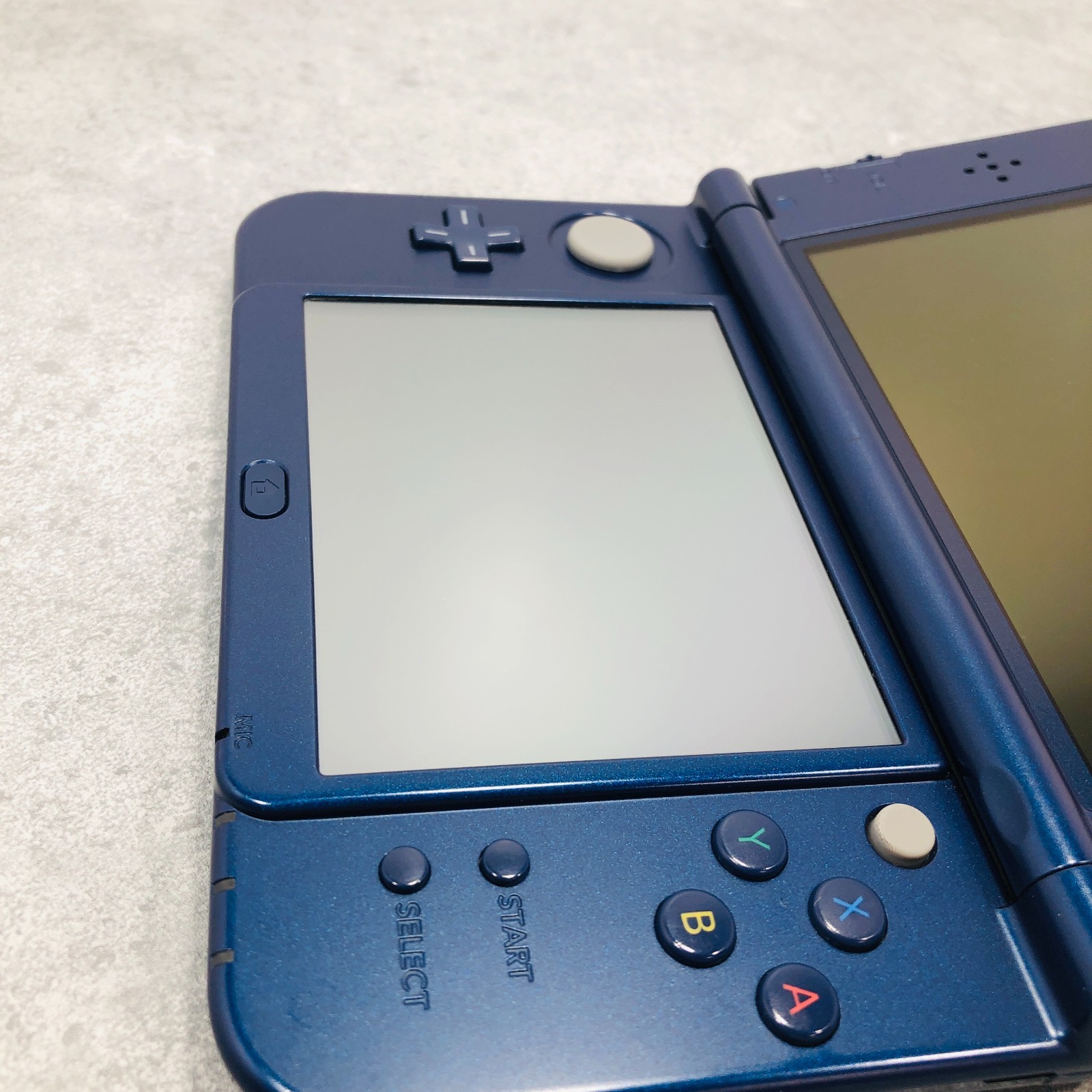 [EX+5] New Nintendo 3DS LL XL Metallic Blue console Japan Tested NTSC-J 06-109