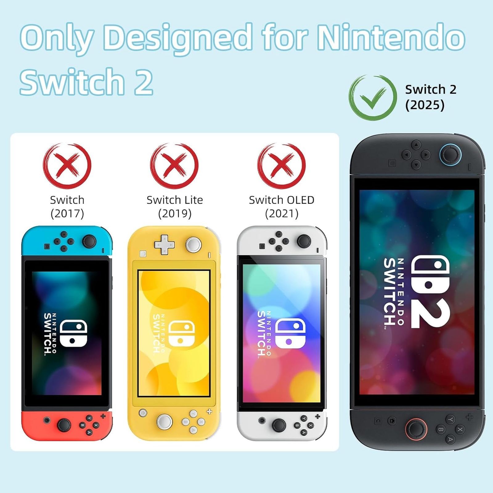 GeekShare Protective Case for Nintendo Switch 2(2025) Joycon Cover Miffy Bunny