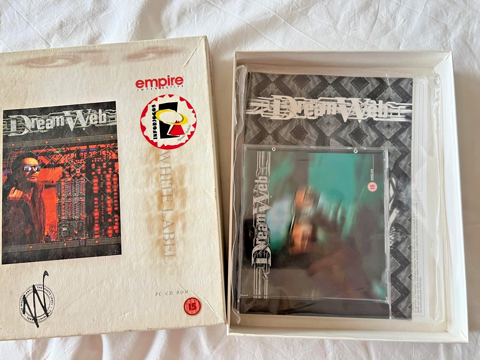 DREAM WEB WHITE LABEL BIG BOX PC CD ROM CIB UK