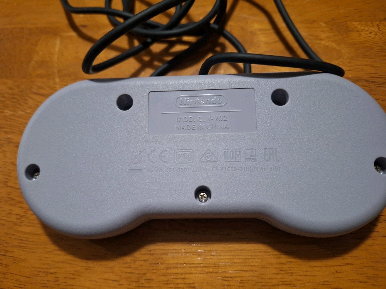 Two Super Nintendo Classic Mini OEM CLV 202 Controllers with Extension Cords