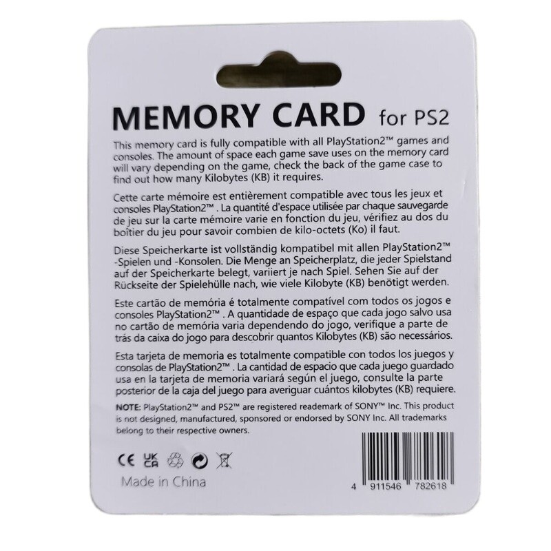 NEW PS2 MEMORY CARD 256MB FOR SONY PLAYSTATION 2