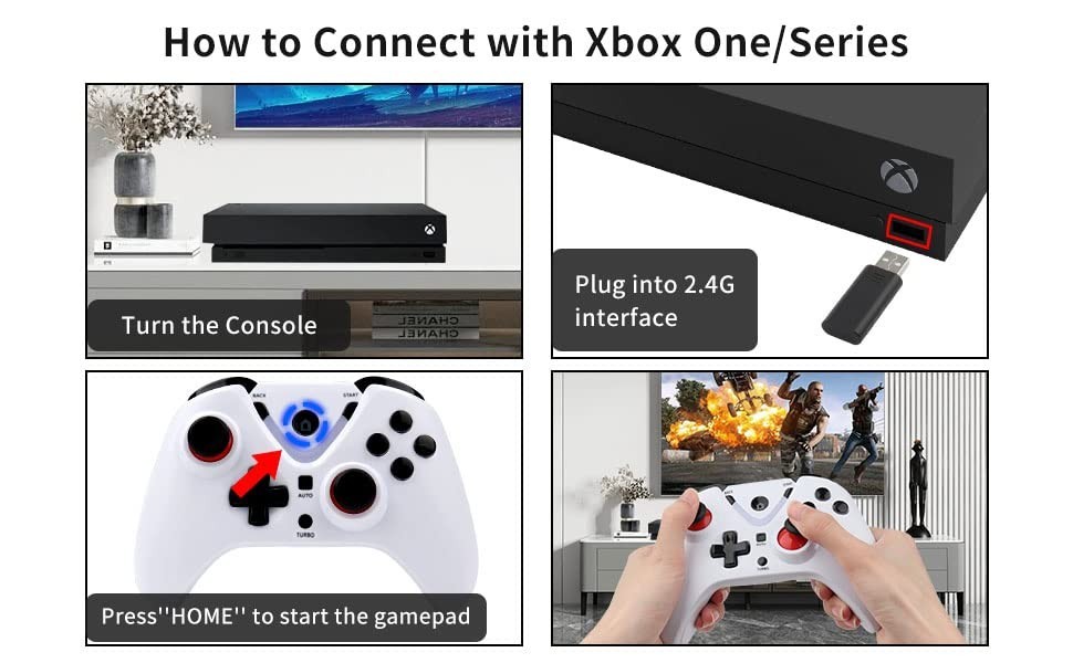 White Wireless Joystick with Multi-Color LED Lighting for Ultimate Xbox Gaming